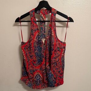 Lucky Brand Red Paisley Camisole